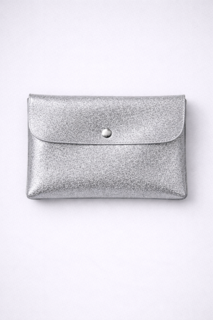 Pochette cuir Glasia Grise 