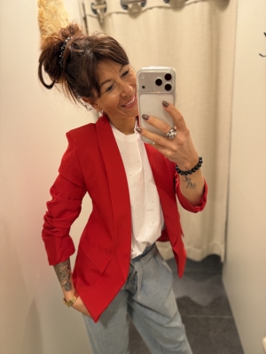 Blazer Simoni Rouge