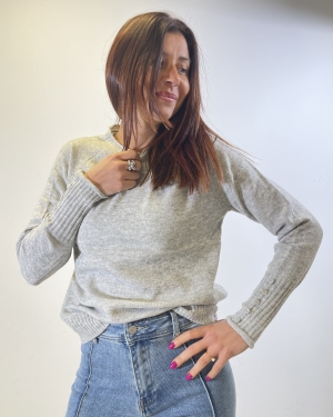 Pull Wenda Gris Clair