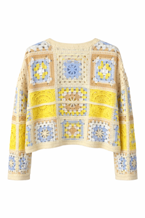 Pull Court Azélie Jaune