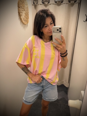 t shirt smile jaune