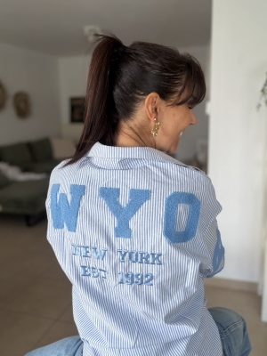 Chemiser NEW YORK BLEU