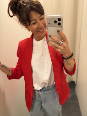 Blazer Simoni Rouge