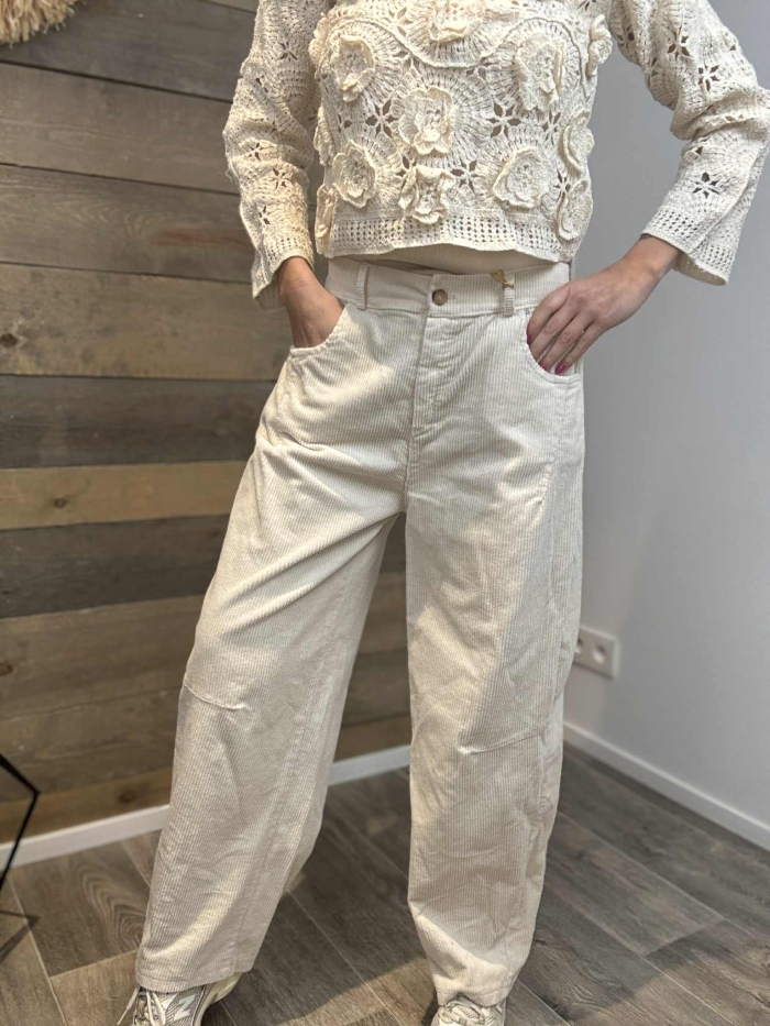 Pantalon Anémone Blanc