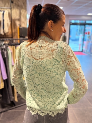 Top Capucine Vert d'eau