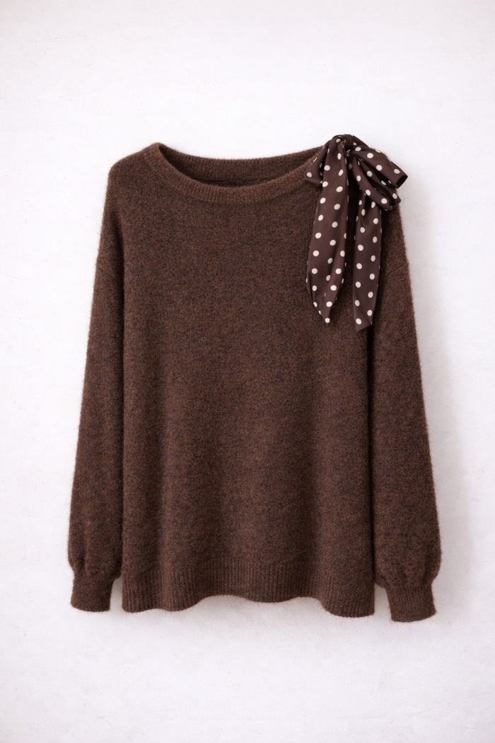 Pull Charlotte Brun foncé