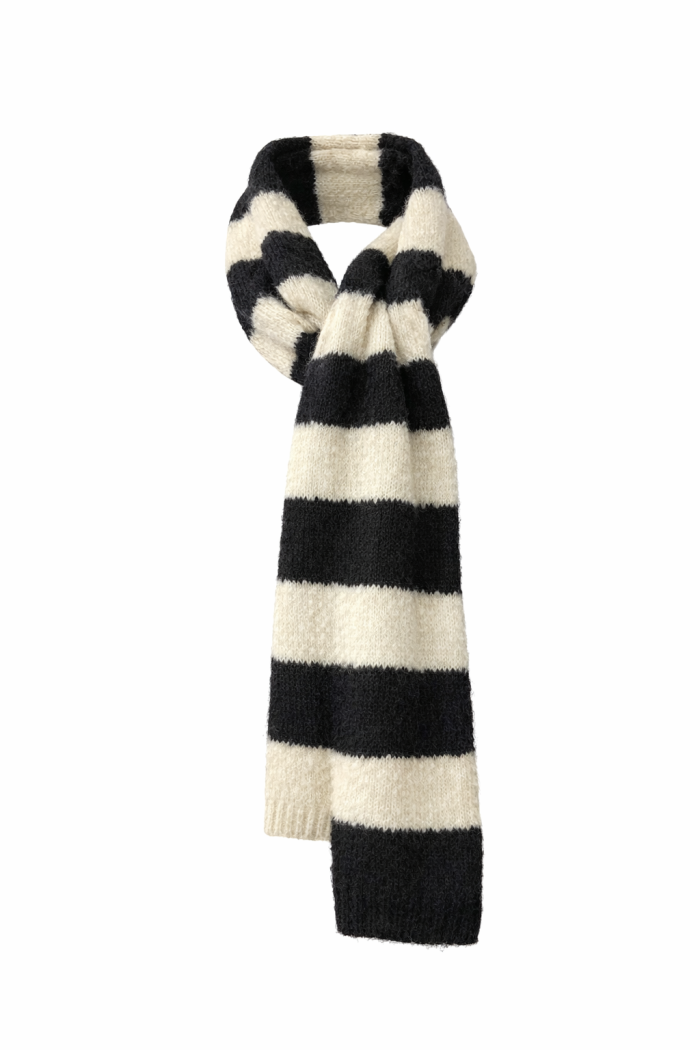 Mini écharpe Rosie Noir/blanche