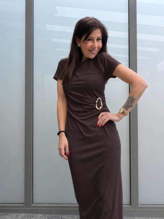 Robe Soline Marron 