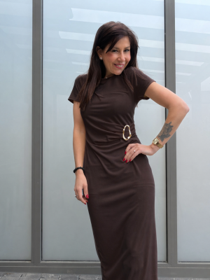 Robe Soline Marron 
