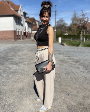 Pantalon Minmin Beige Clair