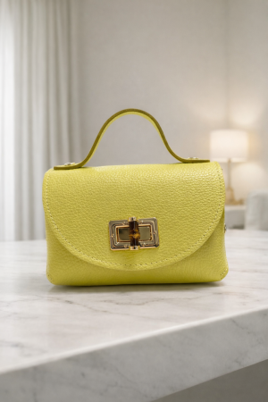 Sac Essentia Cuir Jaune