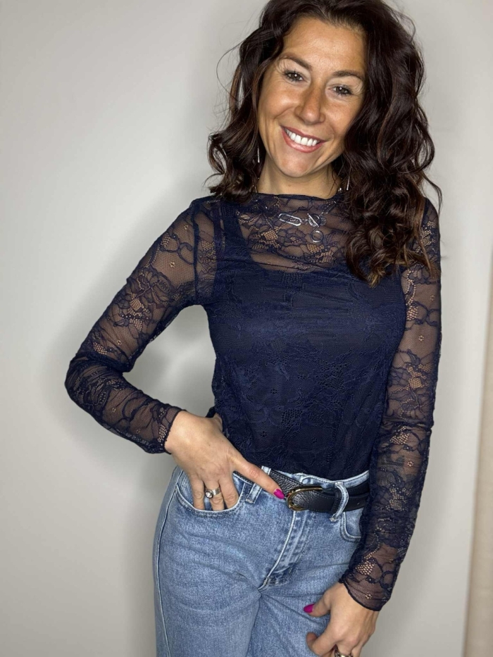 Blouse Lyria Bleue Marine