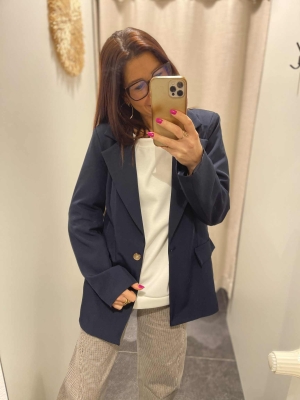 Veste Blazer Carine Bleu marine 