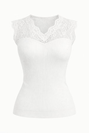 Top Dorine blanc
