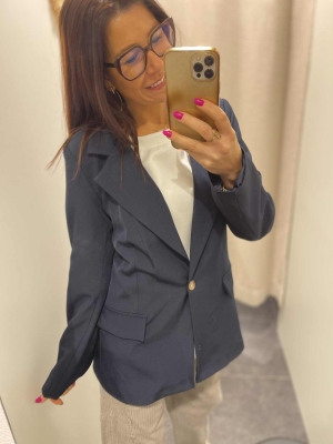 Veste Blazer Carine Bleu marine 
